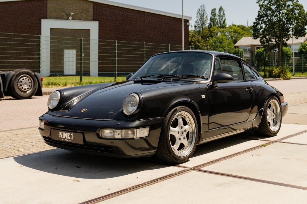 Porsche 964 C2 Manueel!!! 'Satijn Zwart Burgundy' 1990 coupe, Auto's, Zwart, Bedrijf, Handgeschakeld, 3600 cc