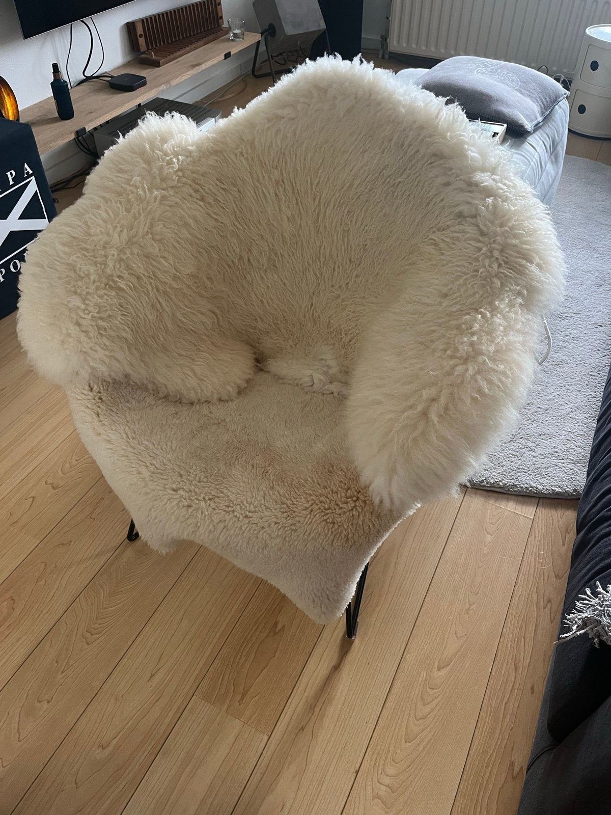 Replica Bertoia Diamond Chair - Wit (opnieuw gespoten), Ophalen, Wit, Zo goed als nieuw, Metaal