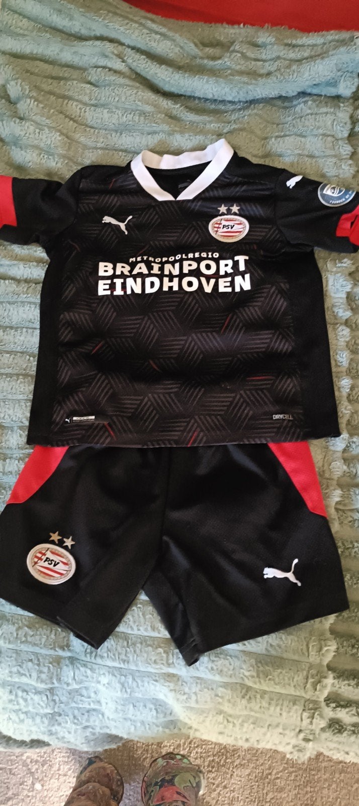 PSV Trainingspak en Thuistenue mt 140 - Zo goed als nieuw, Ophalen, Gebruikt, Nike / Puma, Jongen