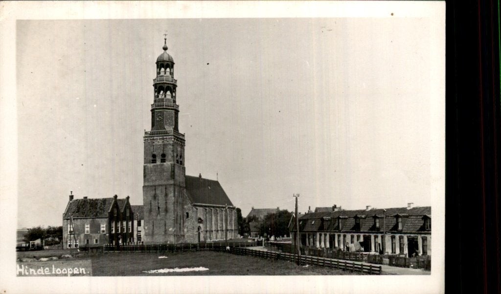 Hindeloopen - Kerk - Toren, Ophalen of Verzenden, 1920 tot 1940, Gelopen, Friesland