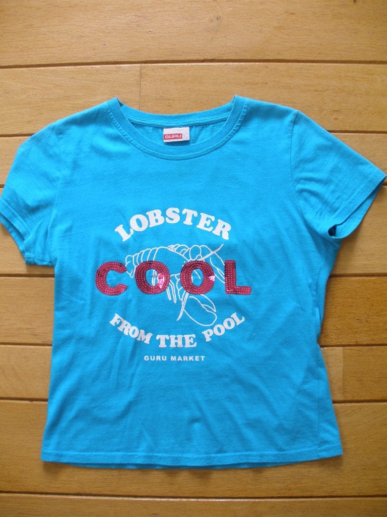 GURU t- shirt aqua blauw maat L, Kleding | Dames, Blauw, Maat 42/44 (L), Ophalen of Verzenden, Zo goed als nieuw