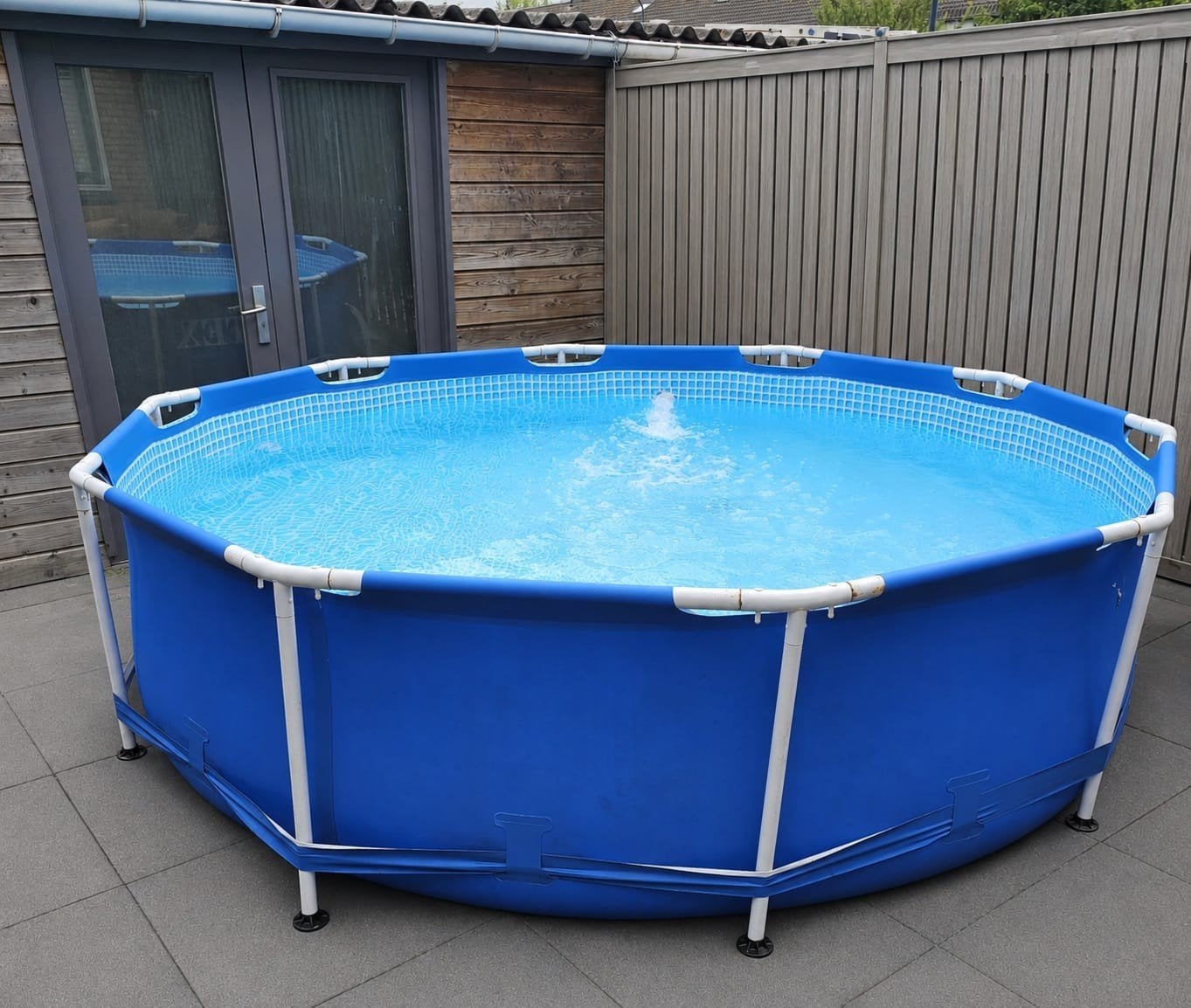 Intex Zwembad 305x76cm met Zoutwatersysteem & Zandfilter, Ophalen, Gebruikt, Minder dan 80 cm, Rond