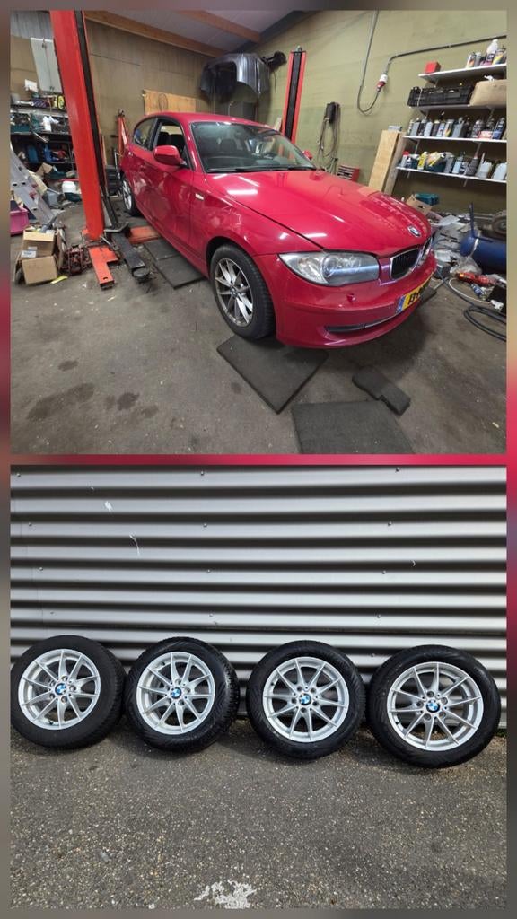Bmw 1 serie 118i e81 in onderdelen rood a61 bumper, Ophalen of Verzenden, BMW