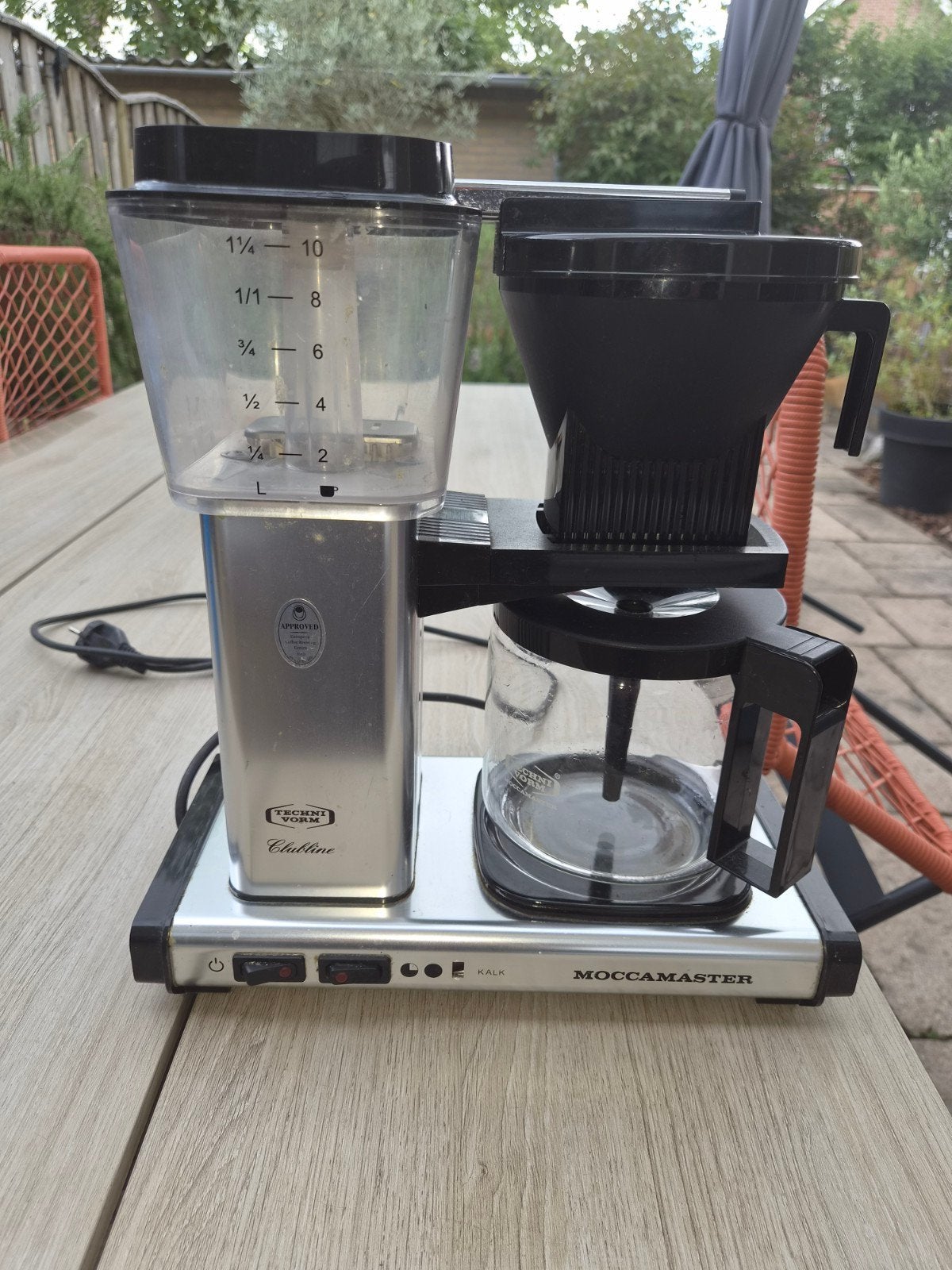 Moccamaster Clubline - Compleet koffie zetapparaat, Gebruikt, 10 kopjes of meer, Koffiemachine, Gemalen koffie