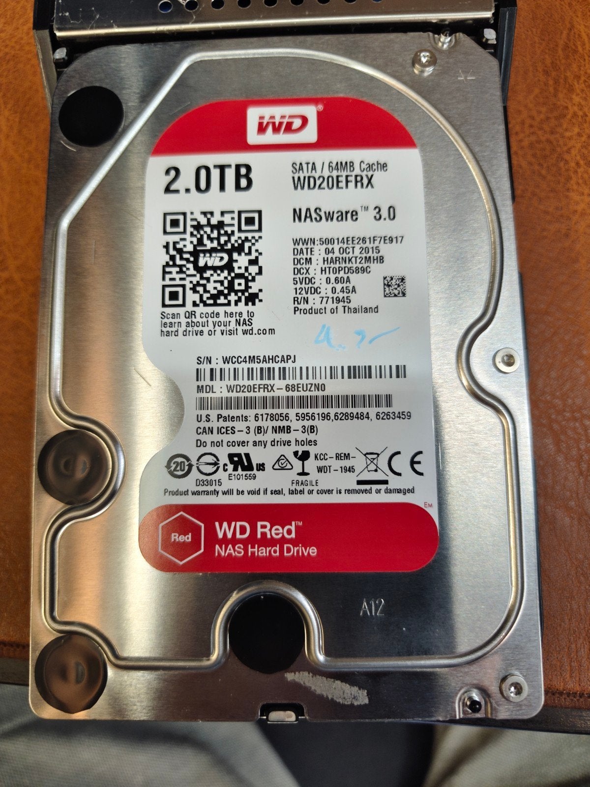 Aangeboden: WD Red 2TB, Computers en Software, Harde schijven, Intern, 2TB, Gebruikt, Server
