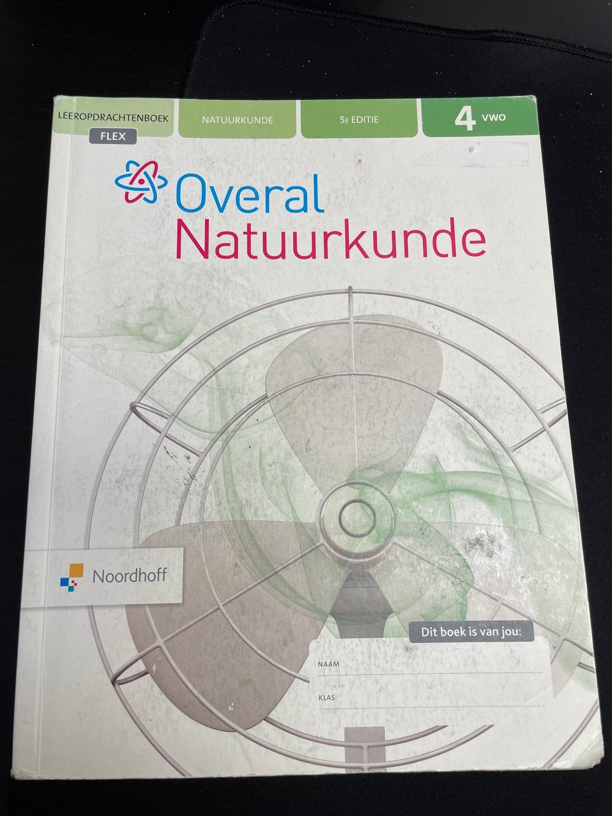 Leeropdrachtenboek natuurkunde overal vwo 4, 5e editie, Ophalen of Verzenden, Zo goed als nieuw, VWO, Natuurkunde