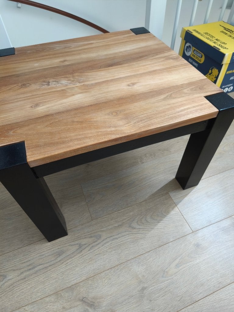 Salontafel teak, Ophalen, Gebruikt, 50 tot 100 cm, 50 tot 100 cm