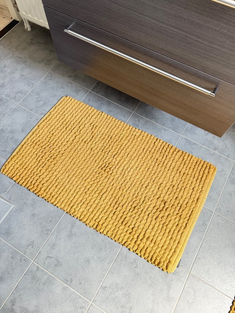 Badmat Aquanova, Ophalen of Verzenden, Gebruikt, Geel, Badmat