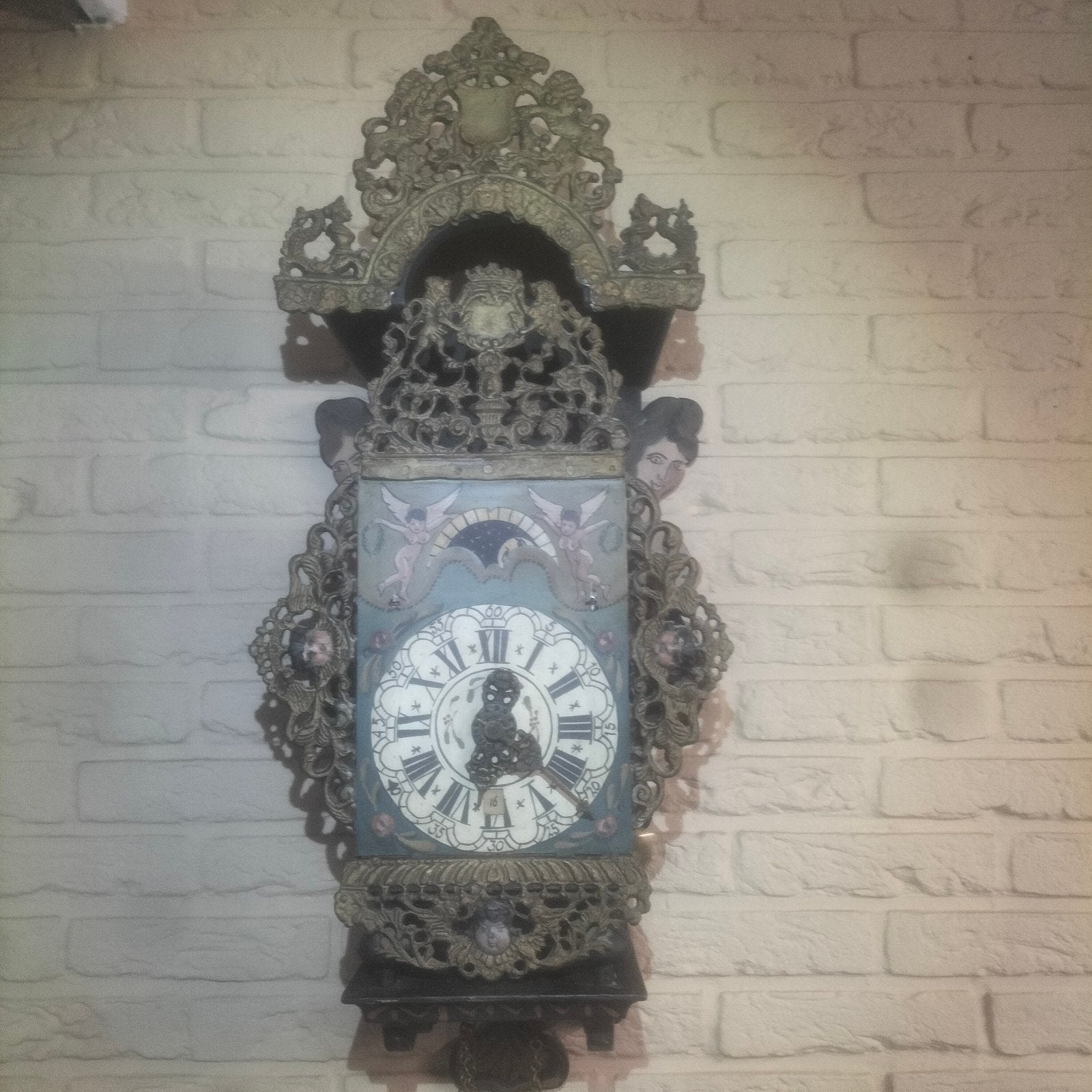 Friese stoelklok, Antiek en Kunst, Ophalen of Verzenden