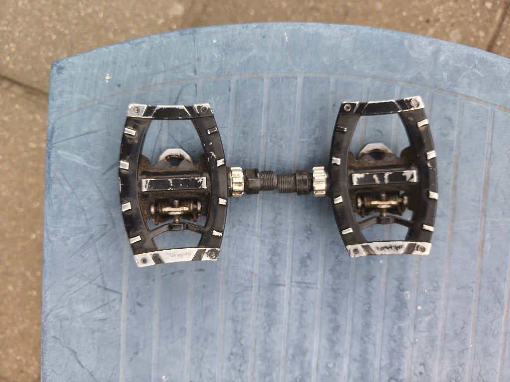 set btwin combi pedalen, Crankstel of Pedalen, Gebruikt, Gravelbike, Ophalen of Verzenden