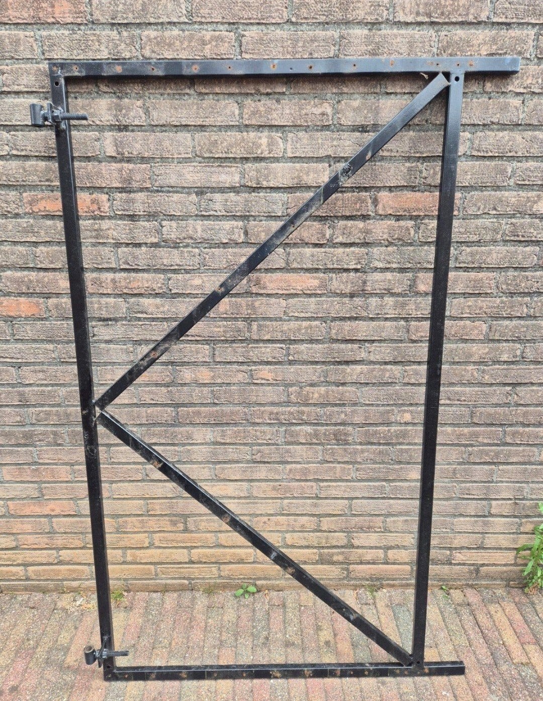 hekwerk frame met scharnieren, Tuin en Terras, Ophalen, Gebruikt, Draaipoort, 150 tot 200 cm