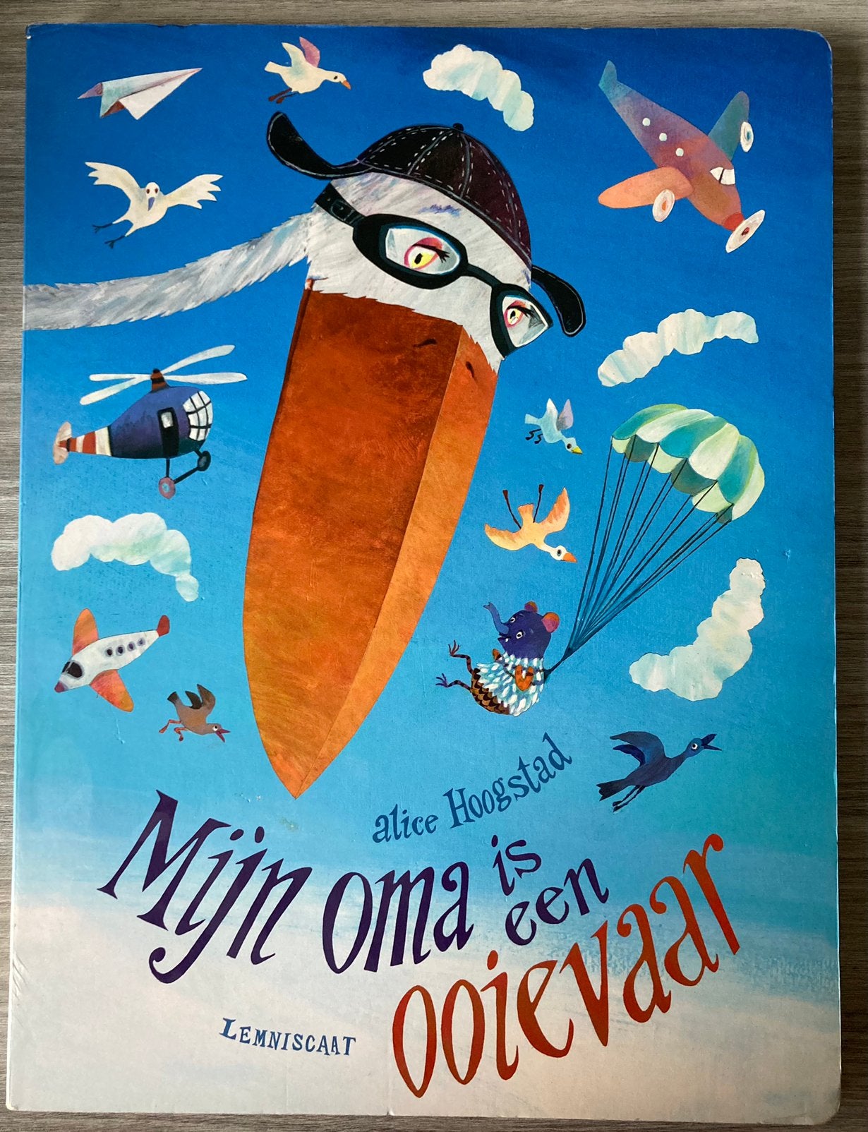 Mijn oma is een ooievaar - Alice Hoogstad, Boeken, Prentenboeken en Plaatjesalbums, Ophalen of Verzenden, Zo goed als nieuw
