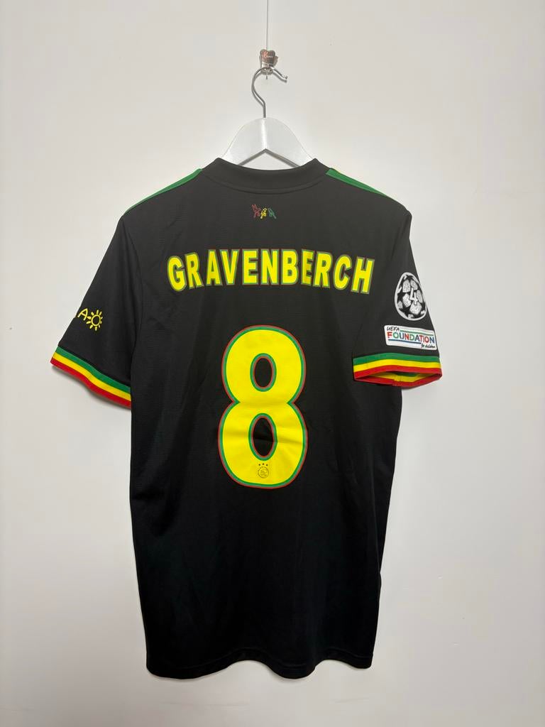 Ajax 2021/2022 Derde Shirt #8 Gravenberch (L) Bob Marley, Maat L, Ophalen of Verzenden, Nieuw, Shirt