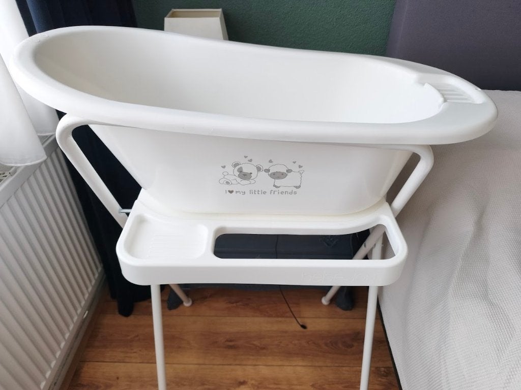 Babybad met standaard, Gebruikt, Badje, Standaard, Ophalen