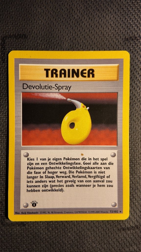 Devolution Spray 72 Base 1st Ed | Pokemon kaart, Ophalen, Zo goed als nieuw, Losse kaart