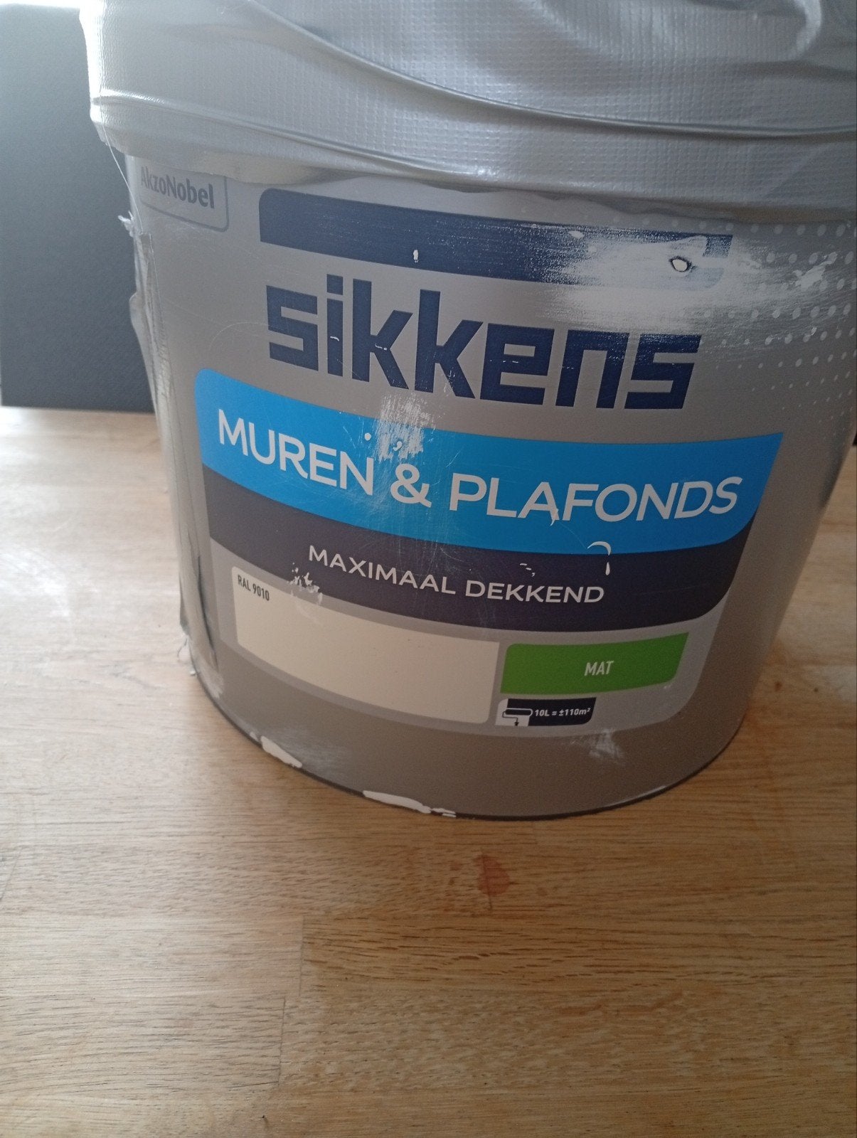 Sikkens muurverf 9010 65 pr gevuld, Ophalen of Verzenden, Wit