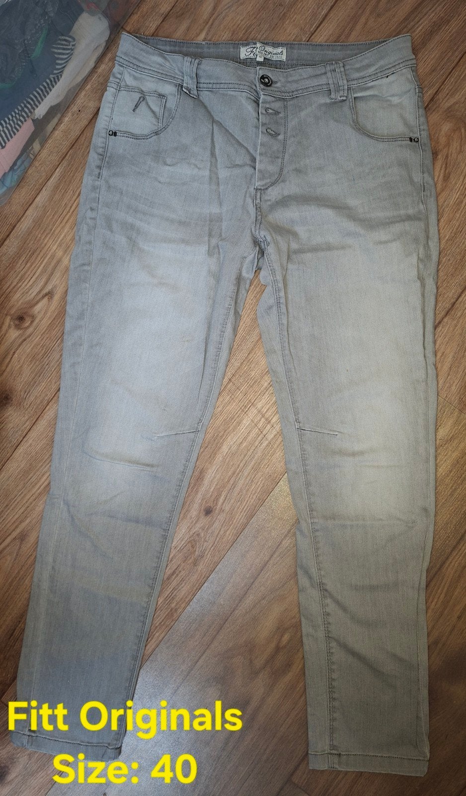 Fitt Originals Grijze Jeans - Maat 40, Fitt Originals, Ophalen of Verzenden, W30 - W32 (confectie 38/40), Grijs