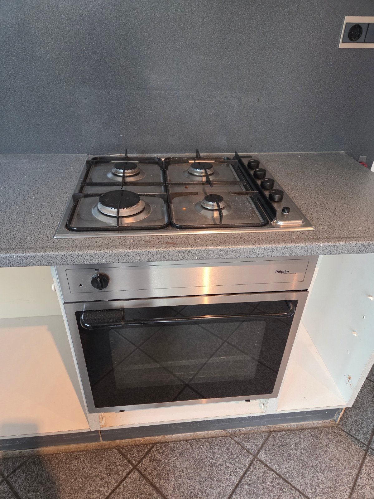 GRATIS! Pelgrim Inbouw Gasfornuis met Oven, Witgoed en Apparatuur, Ophalen, Gebruikt, Hete lucht, 60 cm of meer
