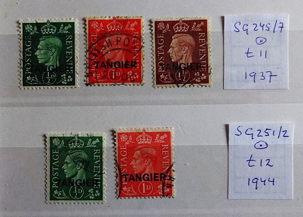 Engelse Koloniën / Tanger 1937 - 1944, Postzegels en Munten, Ophalen of Verzenden, Marokko, Gestempeld