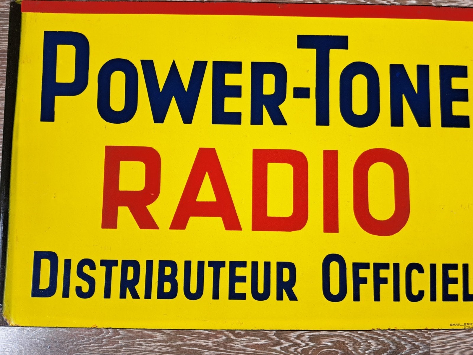 Foto 5 van Power-Tone Radio Emaille Reclamebord