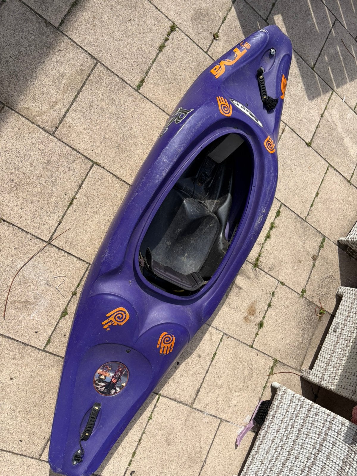 Dominitrix wildwater kano ongeveer 205 cm, Ophalen, Gebruikt, Eén persoon, Met peddels