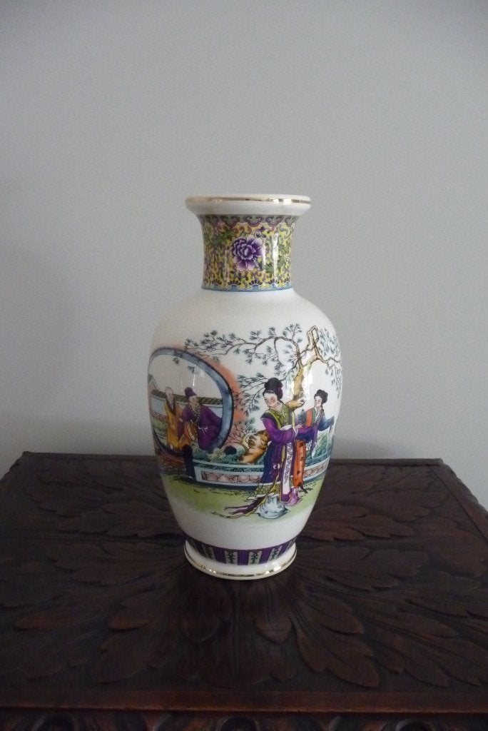 Chinese grote vaas - 32 cm, Ophalen of Verzenden