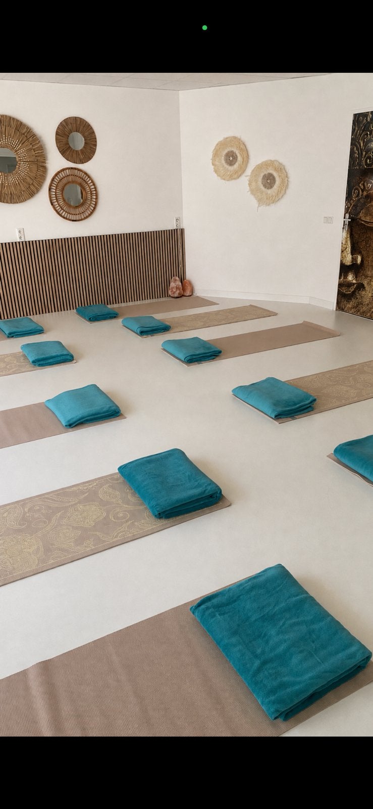 13 LOVE GENERATION yogamatten + dekens, Ophalen of Verzenden, Zo goed als nieuw, Yogamat