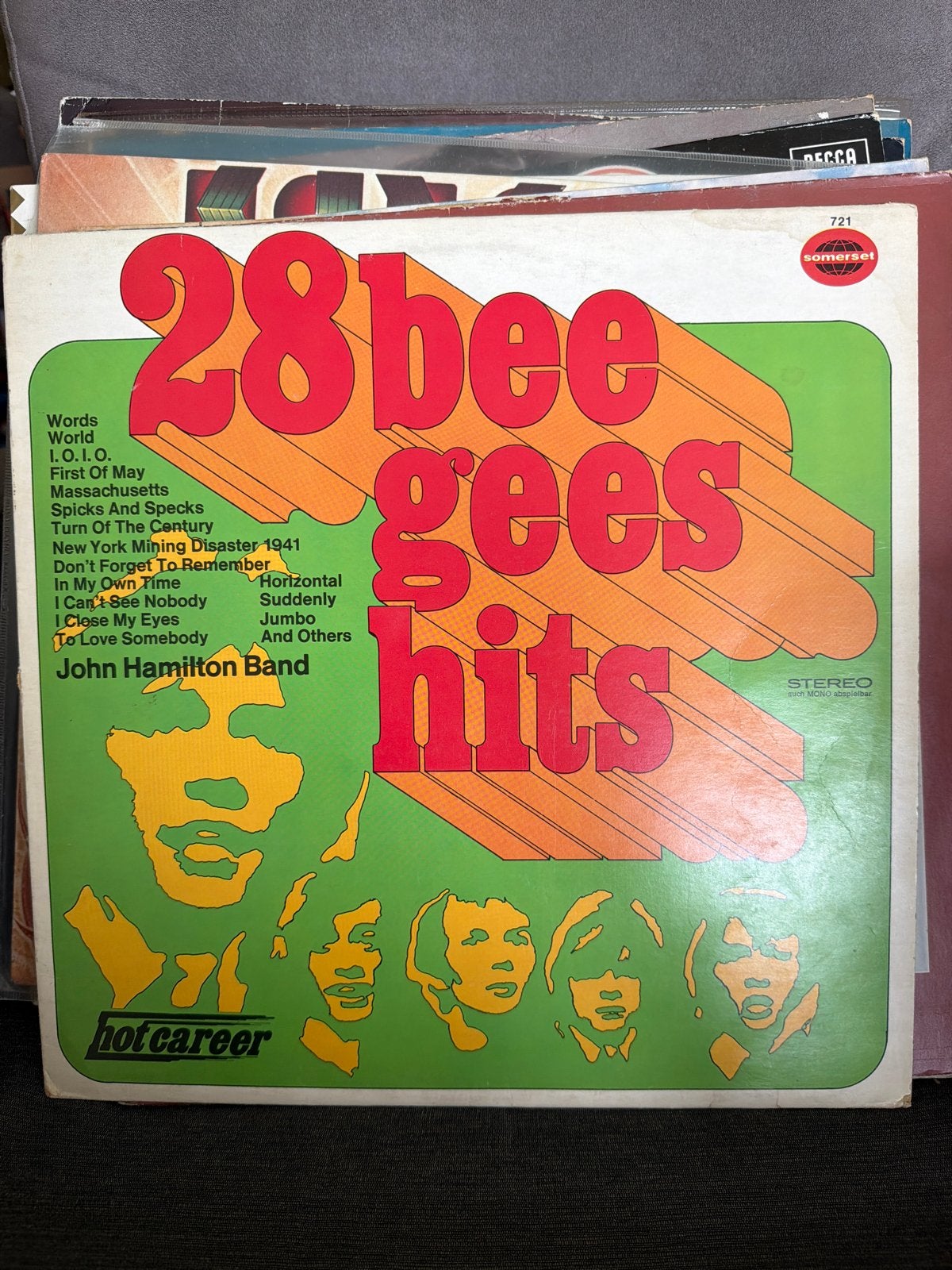 KG.   28 Bee Gees Hits - Somerset LP (Hot Career), LP, Gebruikt, Pop, Ophalen of Verzenden
