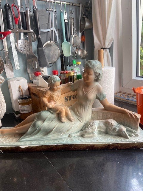 Oud beeld Vintaghe - Art Deco, Arnova Italië ,, Ophalen of Verzenden
