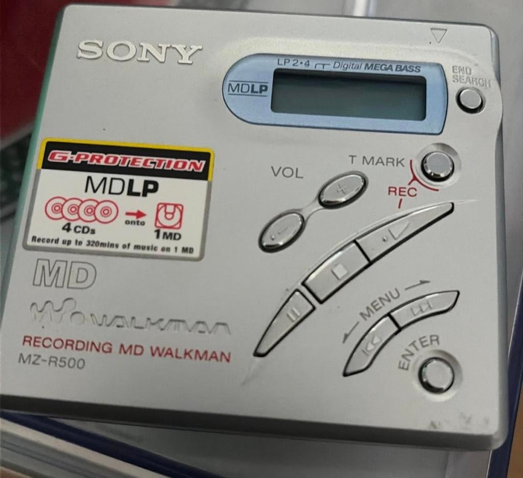 Sony portable MD Mzr 500 MDLP, Ophalen of Verzenden, Minidisc-recorder