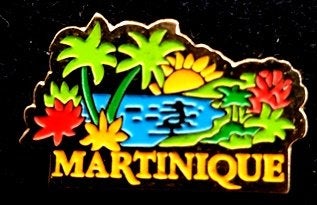 Martinique pin- veelkleurig, Verzenden, Nieuw, Stad of Land, Speldje of Pin