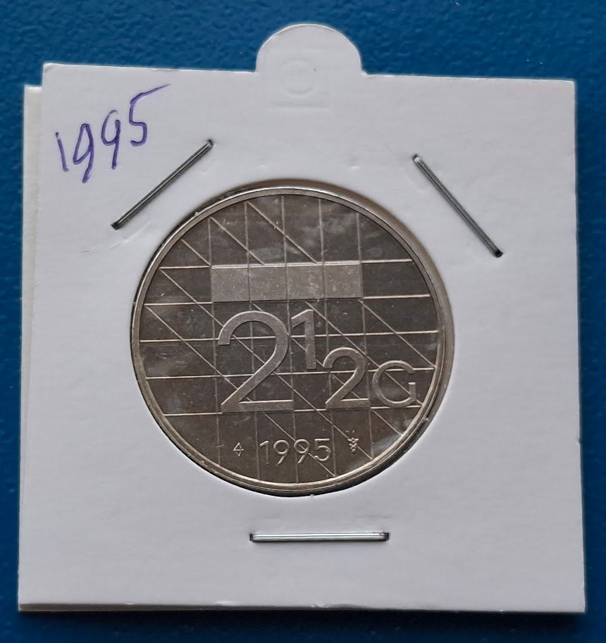 2 1/2 gulden 1995 - Beatrix in munthouder *, Verzenden, Koningin Beatrix, 2½ gulden, Losse munt