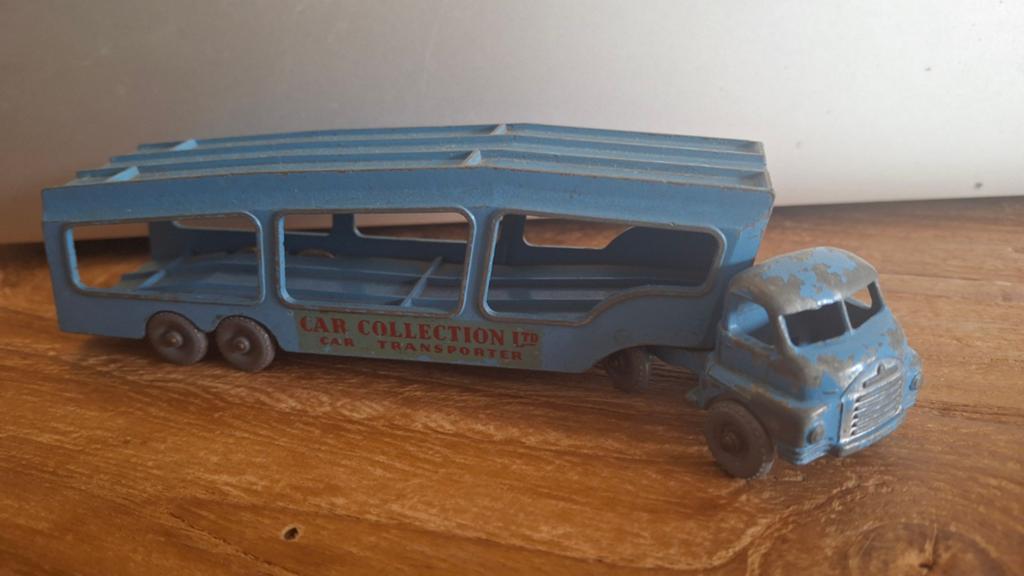 Matchbox Lesney A-2a Bedford Car Transporter Jaren '50, Ophalen of Verzenden, Gebruikt, Bus of Vrachtwagen