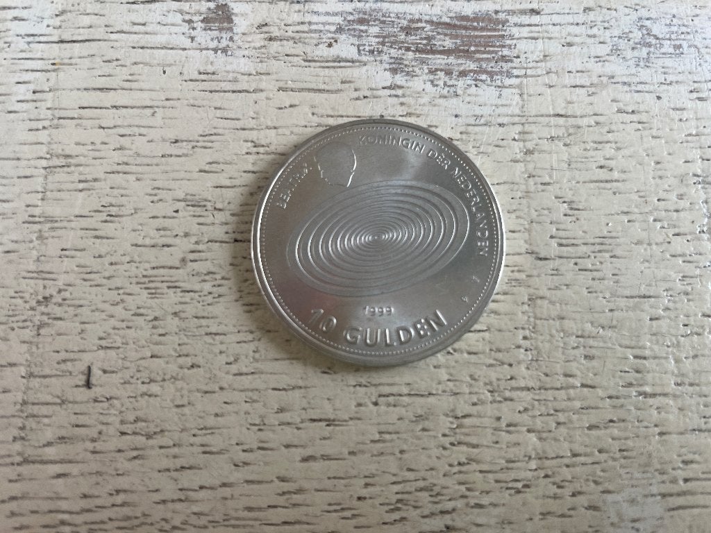 10 gulden munt 1999 - 2000 millennium, Koningin Beatrix, Zilver, Ophalen of Verzenden, Losse munt