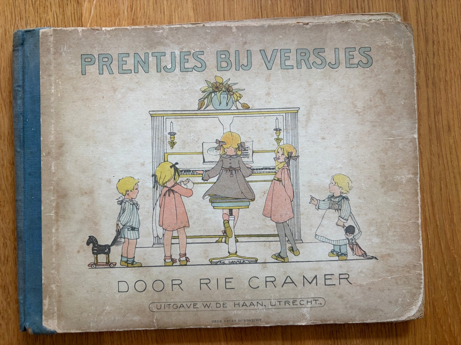 Prentjes bij Versjes door Rie Cramer - Vintage Kinderboek, Ophalen of Verzenden