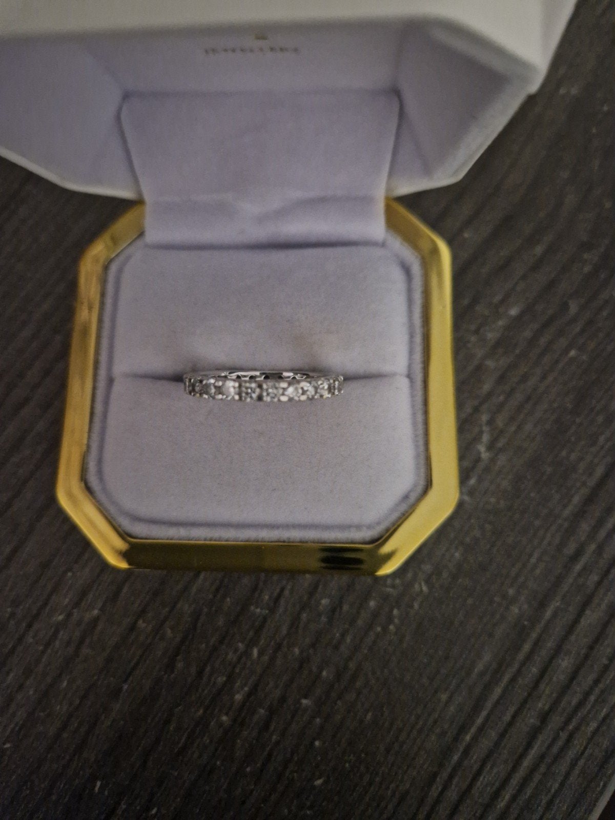 Nieuwe trouwring met diamant, Nieuw, Ophalen of Verzenden, 17 tot 18, Dame
