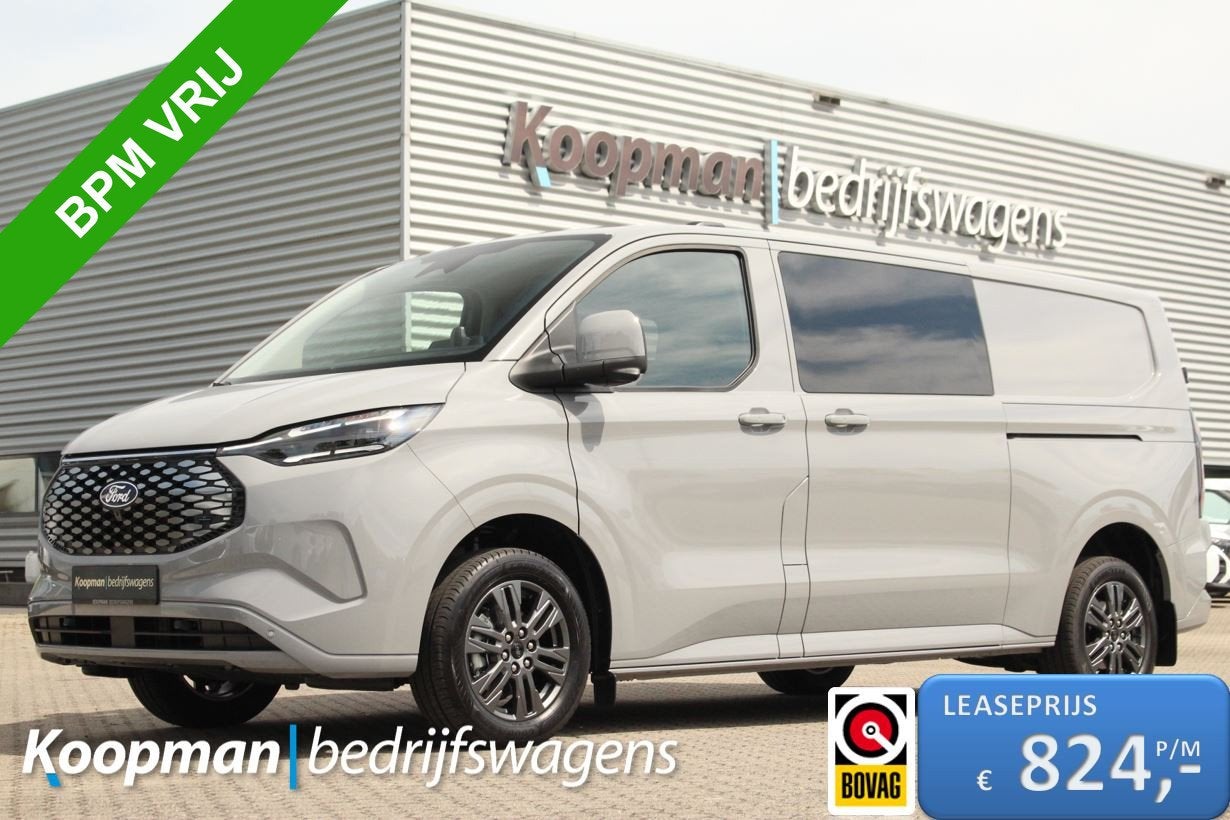 Ford E-Transit Custom 320 L2H1 Limited DC | 71 kWh | 160kW/2, Auto's, Automaat, Achterwielaandrijving, Electronic Stability Program (ESP)
