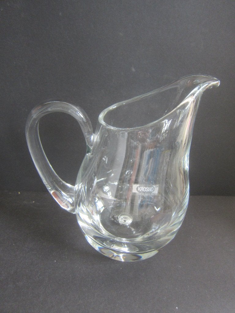 servies waterkan KROSNO kristal cristall Art-Glass glazen, Ophalen of Verzenden, Zo goed als nieuw, Kristal, Glas of Glazen