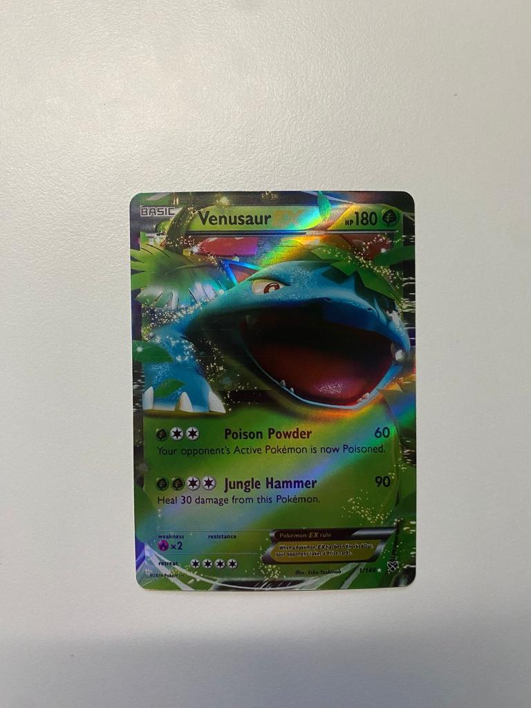 Venusaur EX 1/146, Ophalen, Zo goed als nieuw, Losse kaart