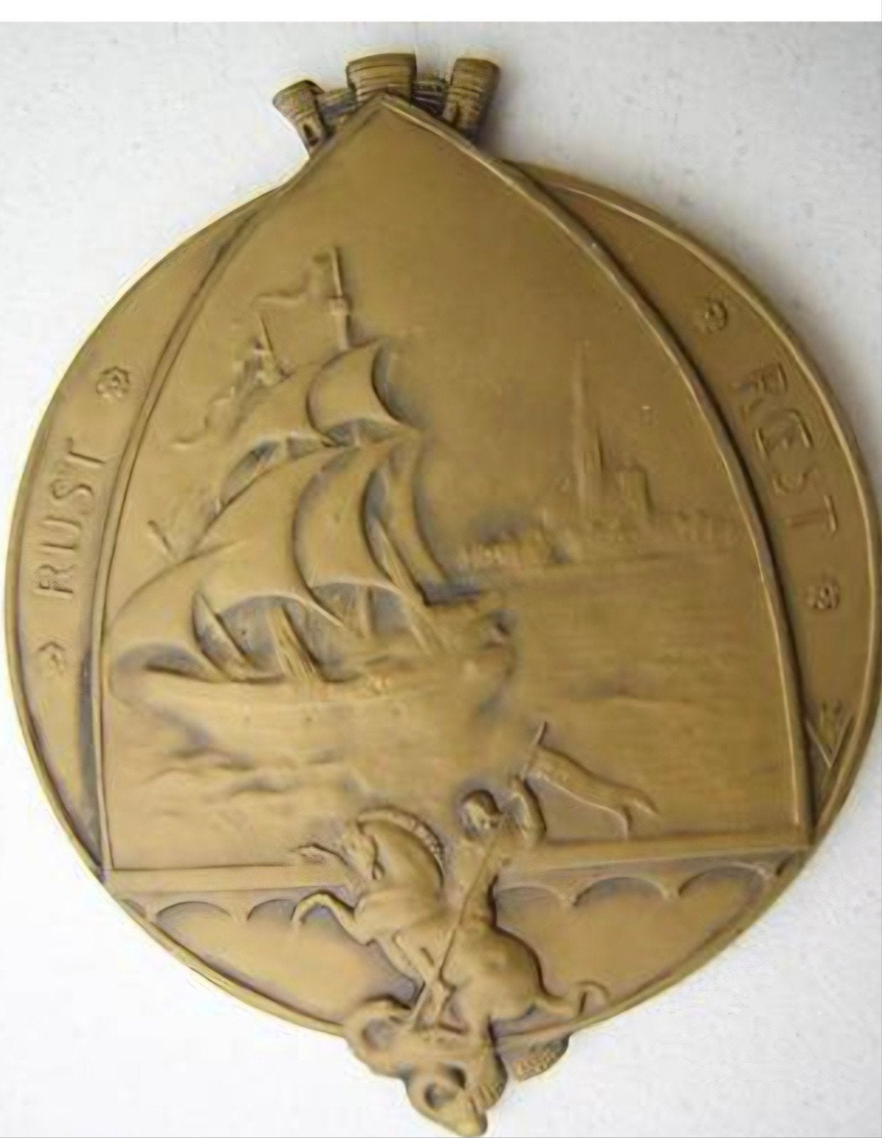 Antieke herdenkings medaille 1922 Josuë Dupon, Postzegels en Munten, Penningen en Medailles, Ophalen of Verzenden, Brons