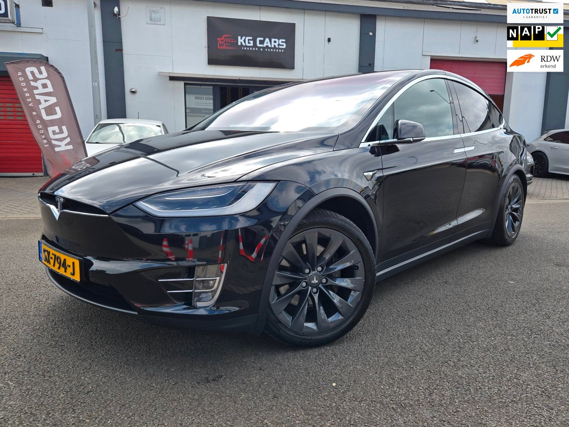 Tesla Model X 75D Base|1e Eigenaar|84% SOH|, Auto's, Tesla, Automaat, Model X, Gebruikt, 124 €/maand
