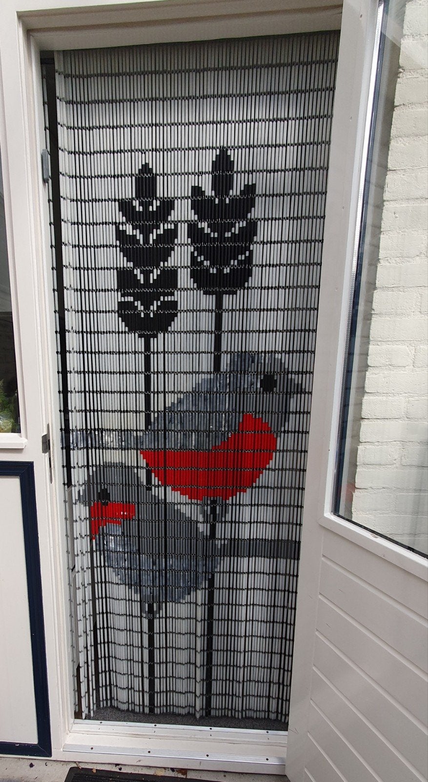 VLIEGENGORDIJN, Ophalen, Overige materialen, Met ringen, 85 cm