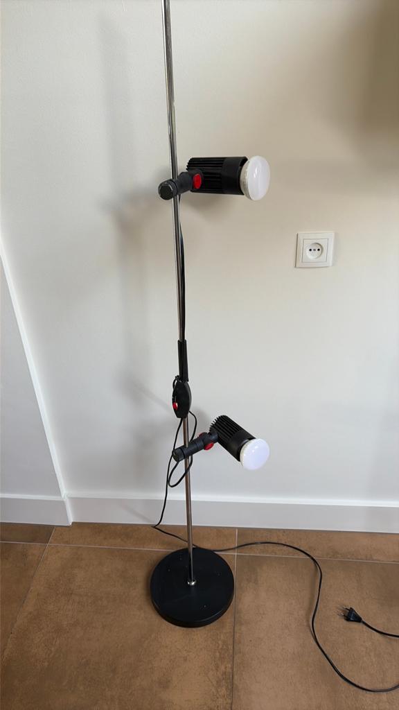 Vintage vloerlamp ERCO design Roger Tallon, Ophalen, Zo goed als nieuw, 150 tot 200 cm