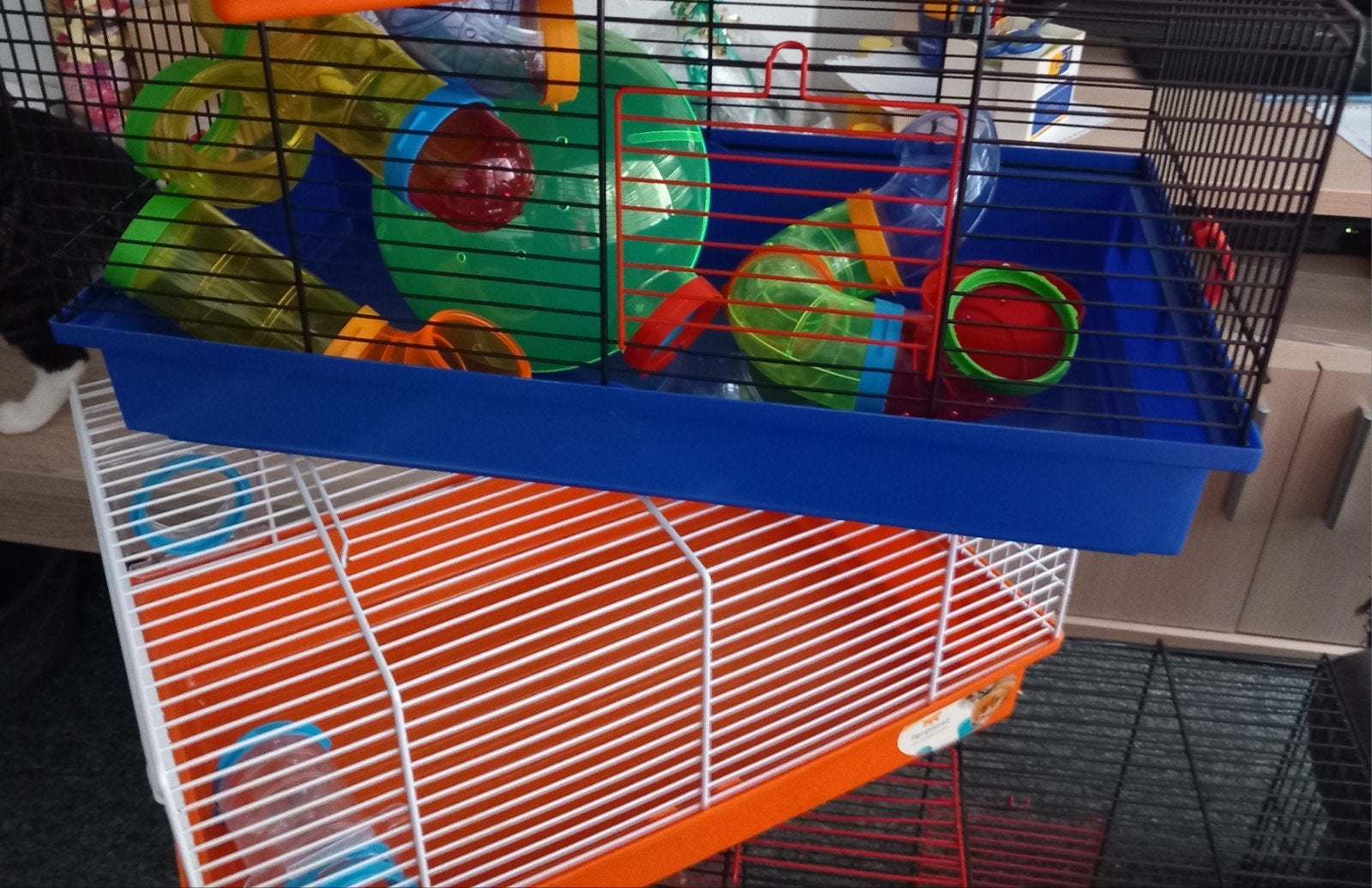 4 hamster kooien in een koop  lees de advertentie eerst goed, Kooi, Minder dan 75 cm, Zo goed als nieuw, Hamster