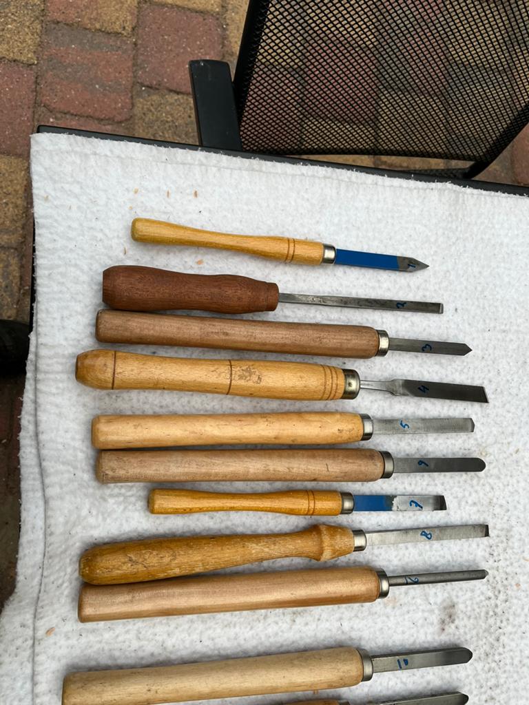 Leuke set Houtdraaibeitels igst en scherp, Ophalen of Verzenden, Zo goed als nieuw