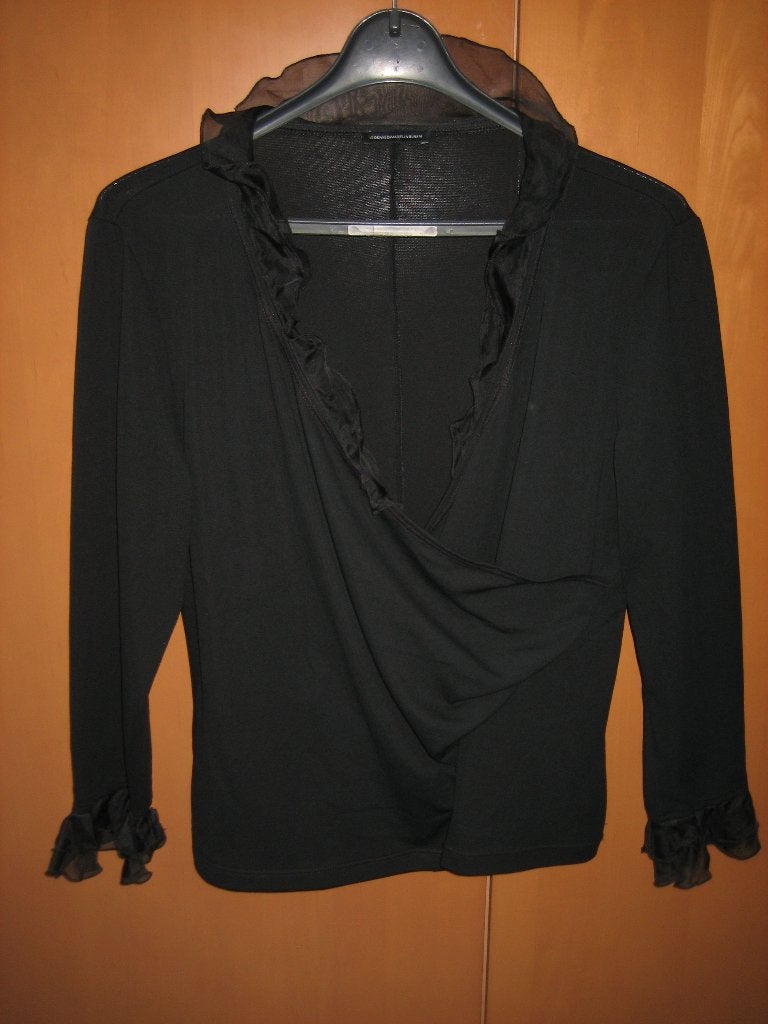 Zeer exclusief zwart shirt MARIELLA BURANI 40-42 snazzeys, Zwart, Maat 42/44 (L), Nieuw, Ophalen of Verzenden