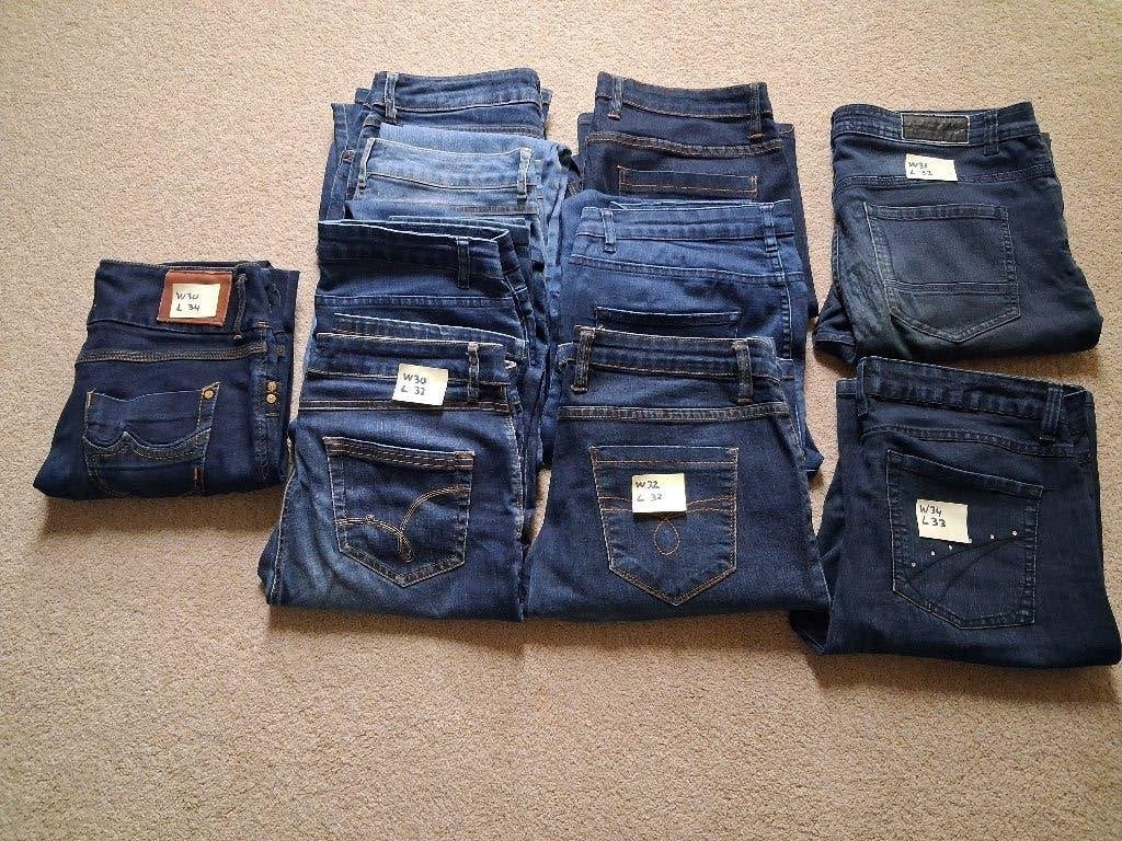 Vrouwenbroek - diverse modellen, Maat 38/40 (M), Blauw, Ophalen of Verzenden, Lang