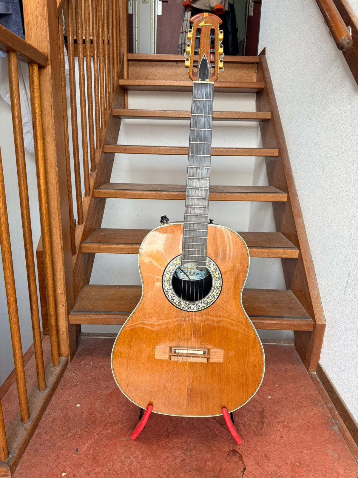 Ovation 1613 USA, Ophalen, Gebruikt, Klassieke of Spaanse gitaar, Met (piezo-)element