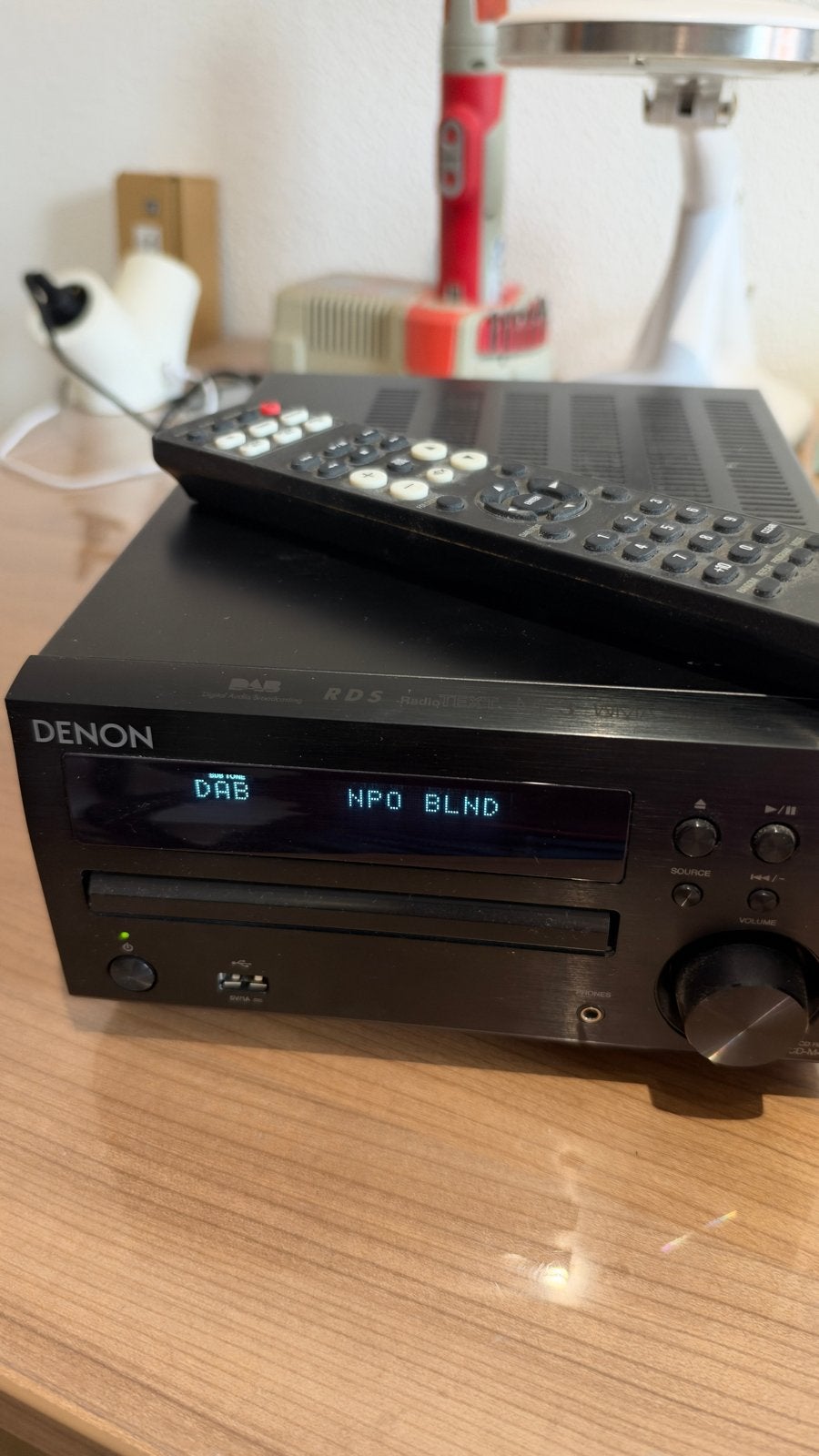 Denon RCD-M40DAB Microset met CD-speler, DAB+ radio+speakers, Ophalen, Zo goed als nieuw, Cd-speler, Denon