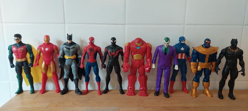 Set van 10 Marvel - DC Comics figuren ., Ophalen of Verzenden